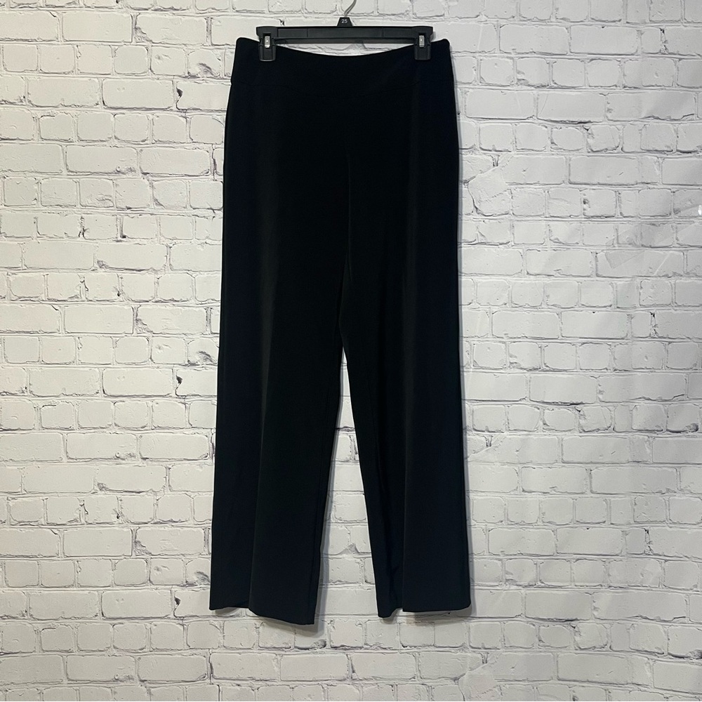 WHBM Classic Black Wide Leg Trousers Slack Size 6 Short Pants Office Career Wear